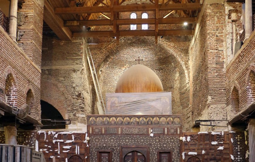 Le Caire Copte 1 journée  L’église suspendue, l’église St Serge, l’église Ste Barbara, la synagogue juive de Ben-Ezra et le musée Copte